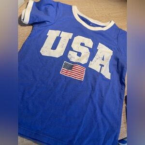 USA Graphic Tee - 3T USA TWO PIECE SET(D)
